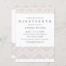 ガールズピンクレース19thバースデーパーティー招待状