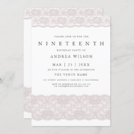 ガールズピンクレース19thバースデーパーティー招待状 招待状