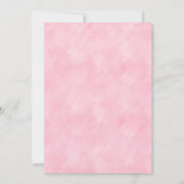 ガールズピンク幽霊こうもり衣装ハロウィーン誕生日 招待状 (裏面)