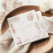 ガールズピンク甘いワンキャンディーアイスクリーム1歳の誕生日 スタンダードカクテルナプキン