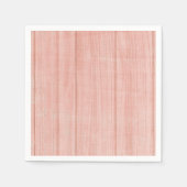 ガールズピンク素朴ウッドシャビーシックティーパーティー スタンダードカクテルナプキン (正面)