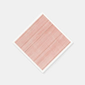 ガールズピンク素朴ウッドシャビーシックティーパーティー スタンダードカクテルナプキン (角)