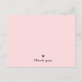 ガールズピンク《キリスト教》洗礼式や命名式招待状バプテスマ インビテーションポストカード (裏面)