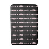 ガールズピンク&ブラックアローズボホシックデコール バスマット (正面縦)