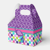 ガールズピーコックバースデーパーティードゲーブル フェイバーボックス (裏面サイド)