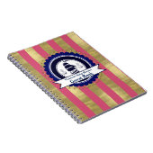 ガールズピ航海のックブルーベビーシャワーゲストブック ノートブック (右側)