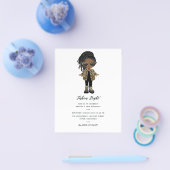 ガールズファッションナイトパーティの招待状 チラシ (シングル)