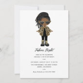 ガールズファッションナイトパーティー 招待状 (正面)