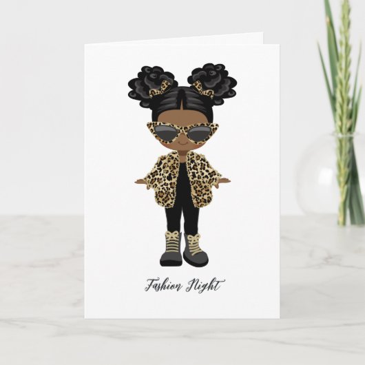 ガールズファッションナイトパーティー 招待状 (正面)