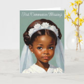 ガールズファーストレトロスタイル カード (黄色い花)