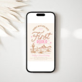 ガールズファーストロデオ誕生日招待状 招待状