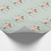 ガールズファースト聖餐式フローラクロスカスタマイズ ラッピングペーパー (角)