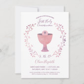 ガールズファースト聖餐式招待状カード 招待状 (正面)