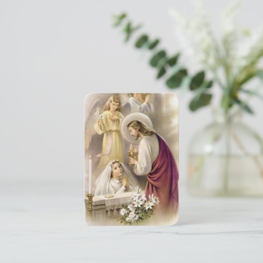 ガールズファースト聖餐式祈りの言葉カード 名刺 (スタンド正面)