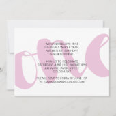 ガールズファースト誕生日パーティーへの招待 招待状 (正面)