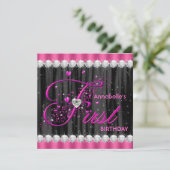 ガールズファースト誕生日パーティー 招待状 (スタンド正面)