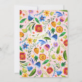 ガールズファースト誕生日招待状ウィズフィエスタテーマ 招待状 (裏面)