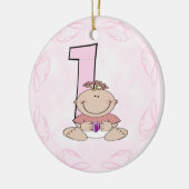 ガールズファースト誕生日 セラミックオーナメント (左)
