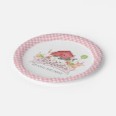 ガールズファームバースデーパーティー紙プレート ペーパープレート (アングル)