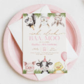 ガールズファームバースデーパーティ招待状 招待状