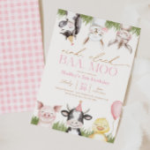 ガールズファームバースデーパーティ招待状 招待状