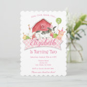 ガールズファーム誕生日パーティーへの招待 招待状 (スタンド正面)