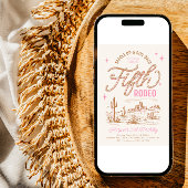 ガールズフィフスロデオ誕生日招待状 招待状