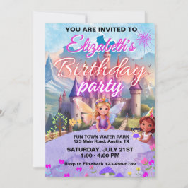 ガールズフェアリーテールマジカル誕生日 招待状