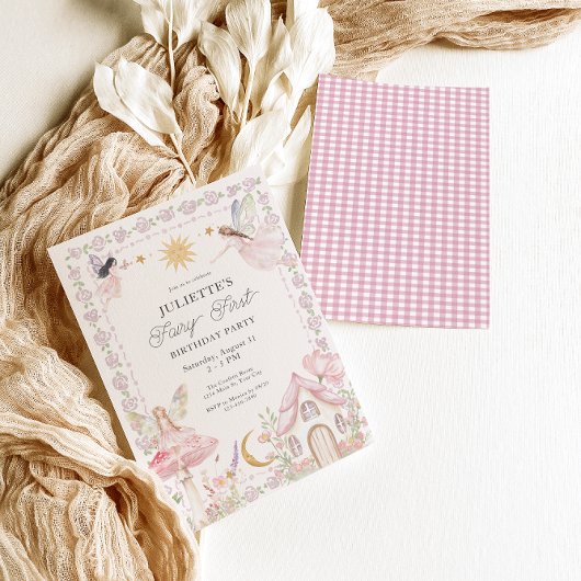 ガールズフェアリーファーストマジカルガーデン誕生日 招待状