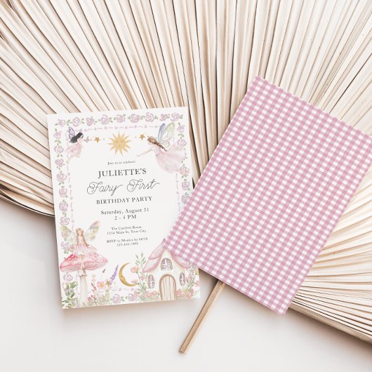 ガールズフェアリーファーストマジカルガーデン誕生日 招待状