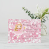 ガールズフェアリープリンセスバースデーパーティー 招待状 (スタンド正面)