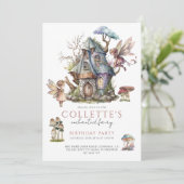 ガールズフェアリー誕生日パーティー 招待状 (スタンド正面)