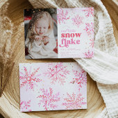 ガールズフォトウィンター誕生日招待状 招待状