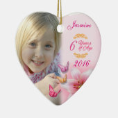 ガールズフォトセラミックハートオーナメント記念 セラミックオーナメント (右)