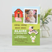 ガールズフォトファーミヤード誕生日招待状 招待状 (スタンド正面)