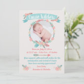 ガールズフォトボホフェザーリース誕生 案内状 (スタンド正面)