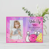 ガールズフォトボーリング絞り染めパーティー 招待状 (スタンド正面)