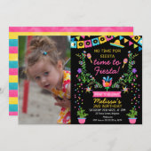 ガールズフォトメキシコフローラフィエスタ誕生日インビタ 招待状 (正面/裏面)