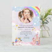 ガールズフォトレインボーグリッター5thバースデーパーティー 招待状 (スタンド正面)
