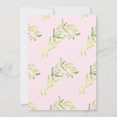 ガールズフォレストウォーターカラーベビーシャワー招待状 招待状 (裏面)