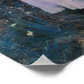 ガールズフラワーズランタンクラシックヴィンテージファインアート ポスター (角)