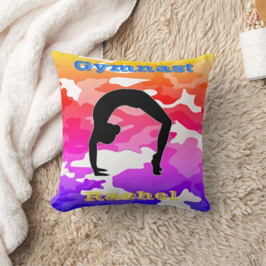 ガールズフロアビームヴォールトバーレインボーカモフラージュ クッション (ブランケット)