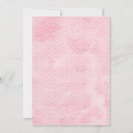 ガールズフローラバタフライベビーシャワー招待状 招待状 (裏面)