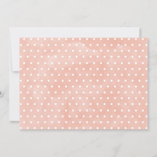 ガールズフローラピンクパンプキン1回誕生日招待状 招待状 (裏面)