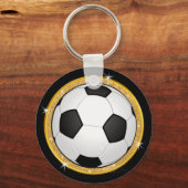 ガールズブラック&金ゴールドパーソナライズされたキーホルダー キーホルダー (裏面)