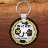 ガールズブラック&金ゴールドパーソナライズされたキーホルダー キーホルダー (正面)