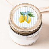 ガールズブルーお洒落ボウレモンアマルフィ誕生日 ラウンドシール