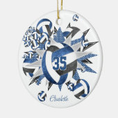 ガールズブルーブラックバレーボールスター記念 セラミックオーナメント (左)