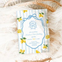 ガールズブルーレモンアマルフィ水彩1st誕生日