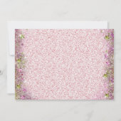 ガールズブロンドマーメイドバースデーパーティー 招待状 (裏面)